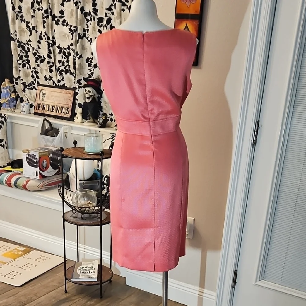 Tahari Vibrant Coral Dress Suit - Picture 5 of 6